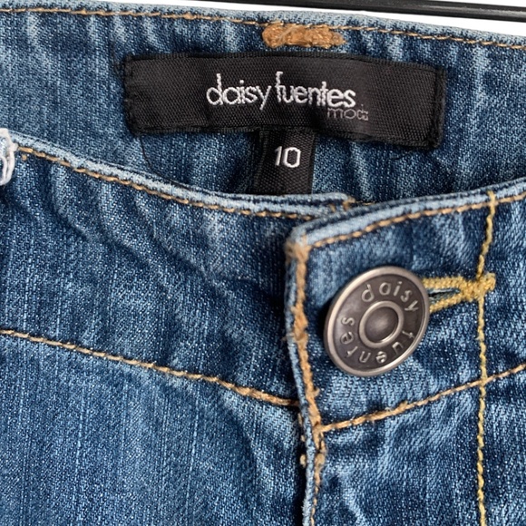 Daisy Fuentes Women's Capri Jeans Sz 10 Crop Cotton Jeans Cropped - Picture 3 of 6